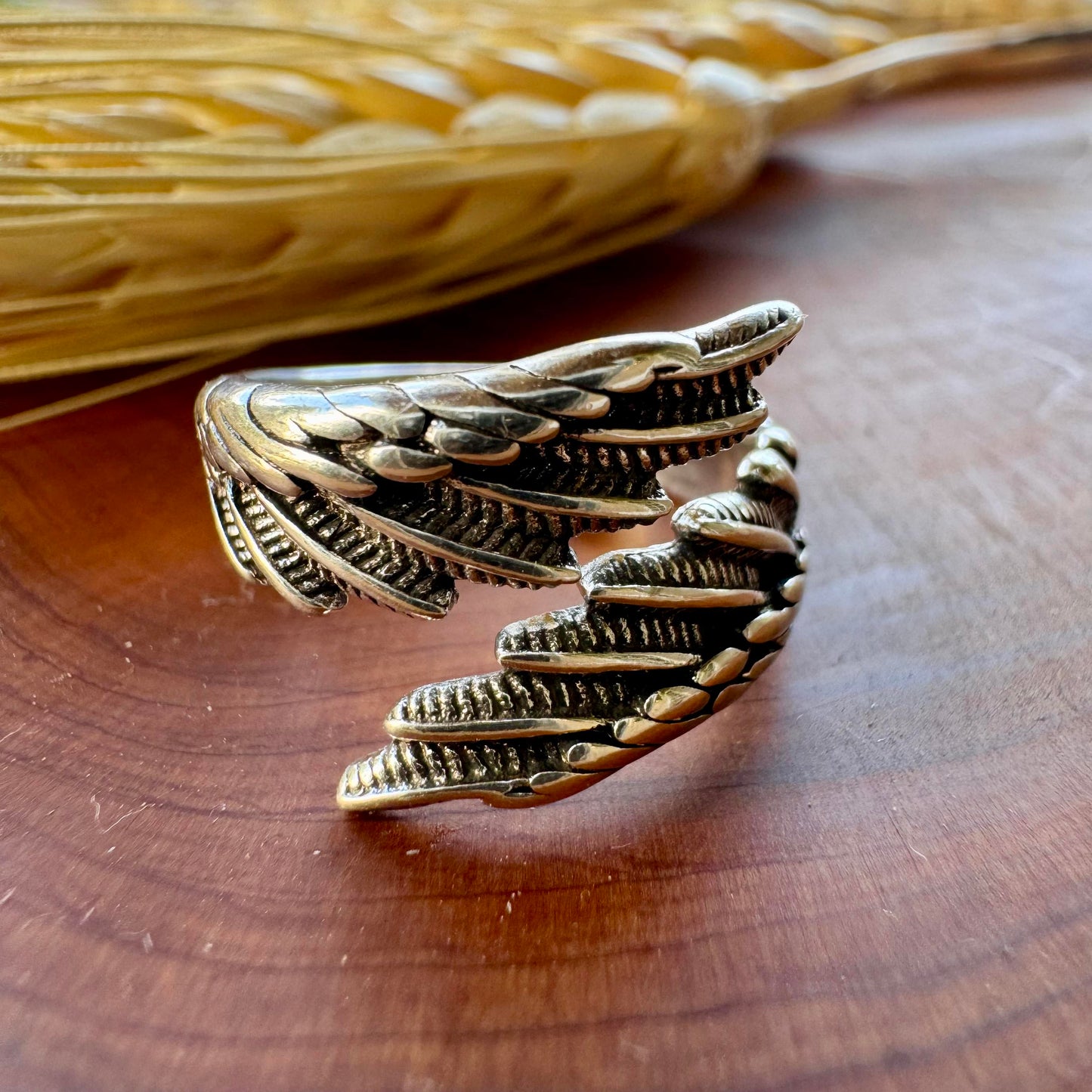 Anillo Envolvente De Alas De Ángel Ajustable
