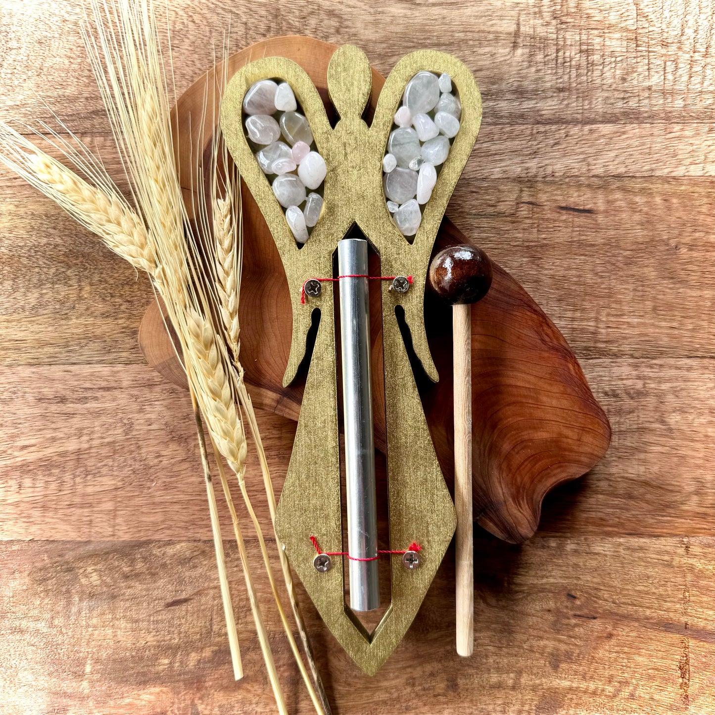 Diapasón De Ángel Cuarzo Rosa