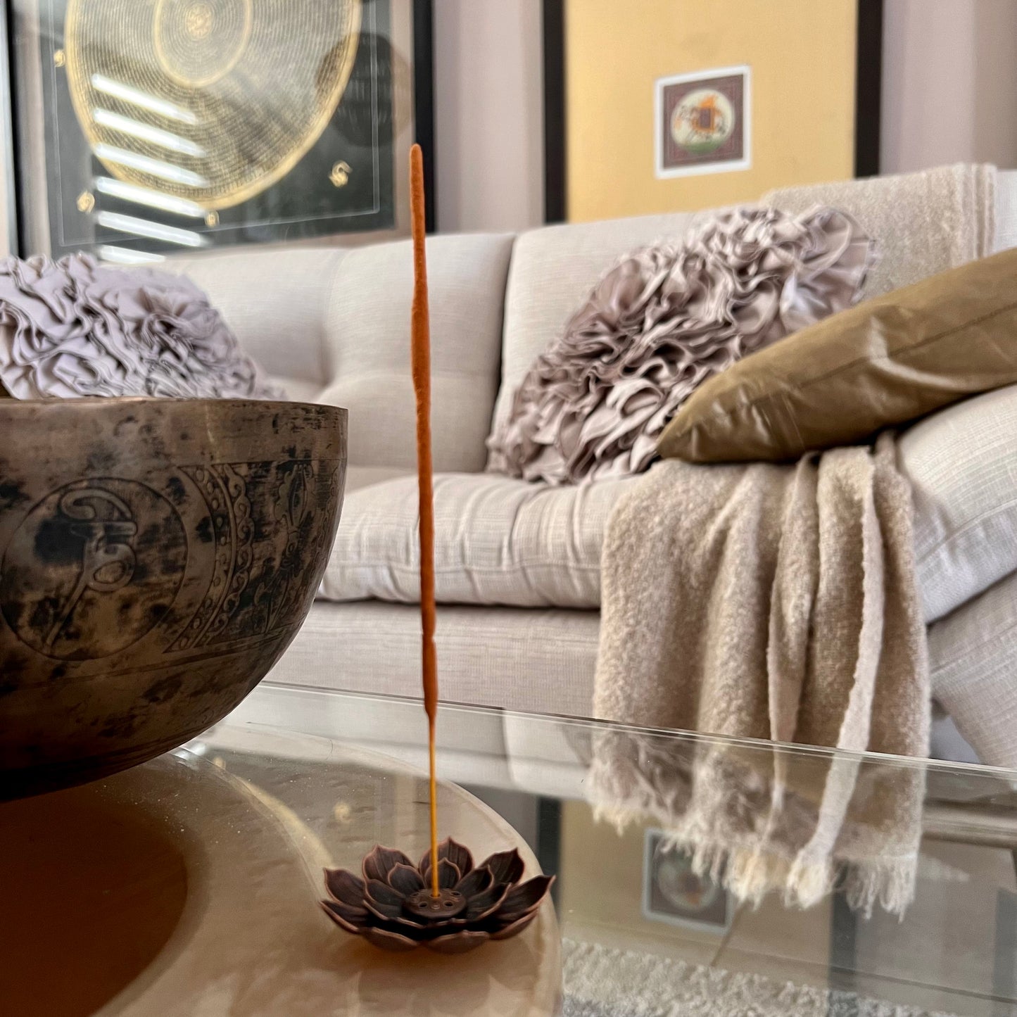 Incensario Flor de Loto Cobre Chica