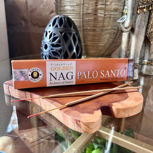 Incienso Vijayshree Golden Palo Santo